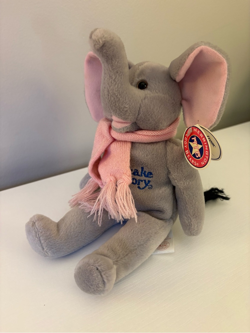 Herrington Teddy Bears The Cheesecake Factory Elephant Plush with Pink Scarf